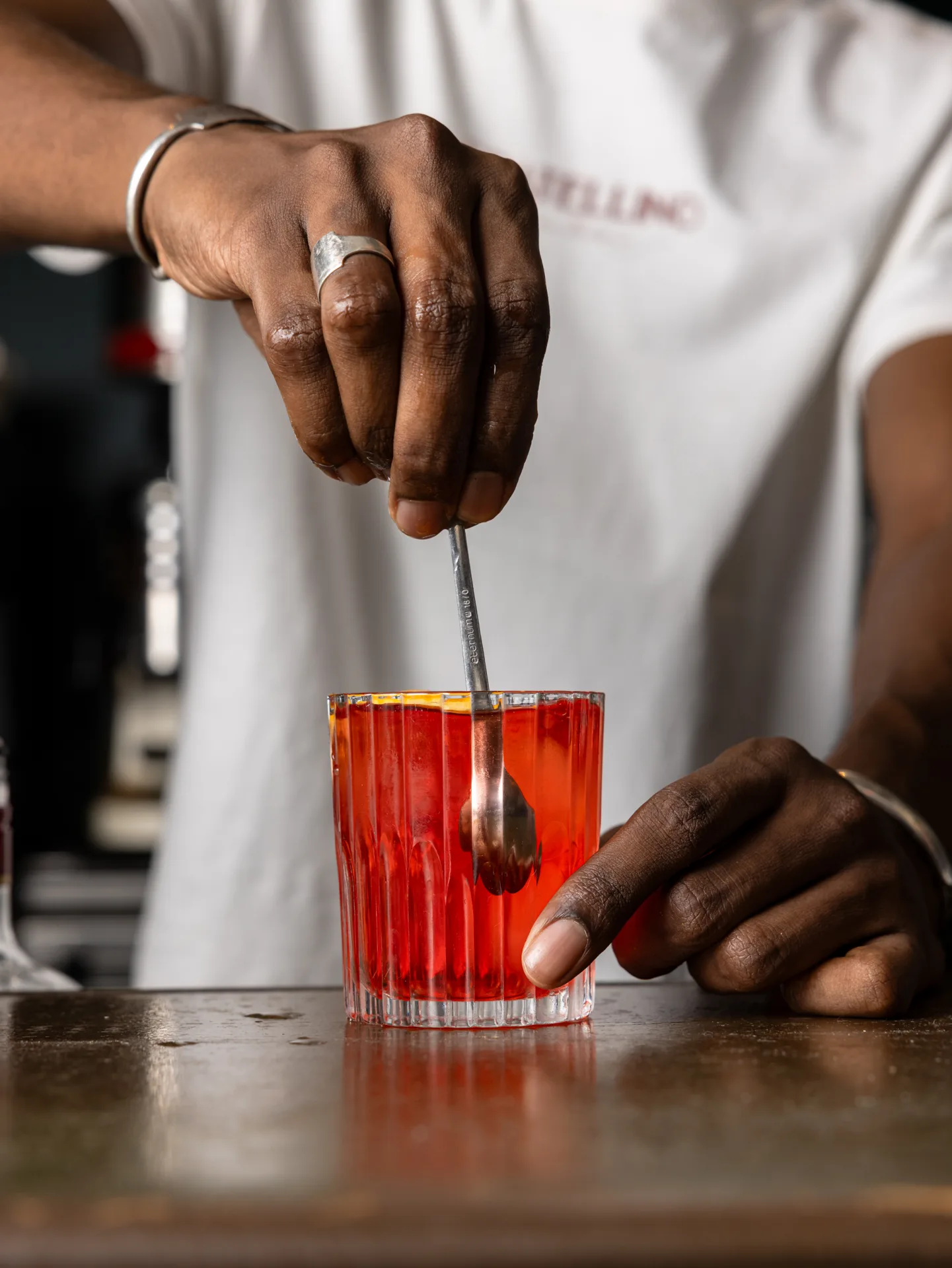Un negroni preparato da Fratellino
