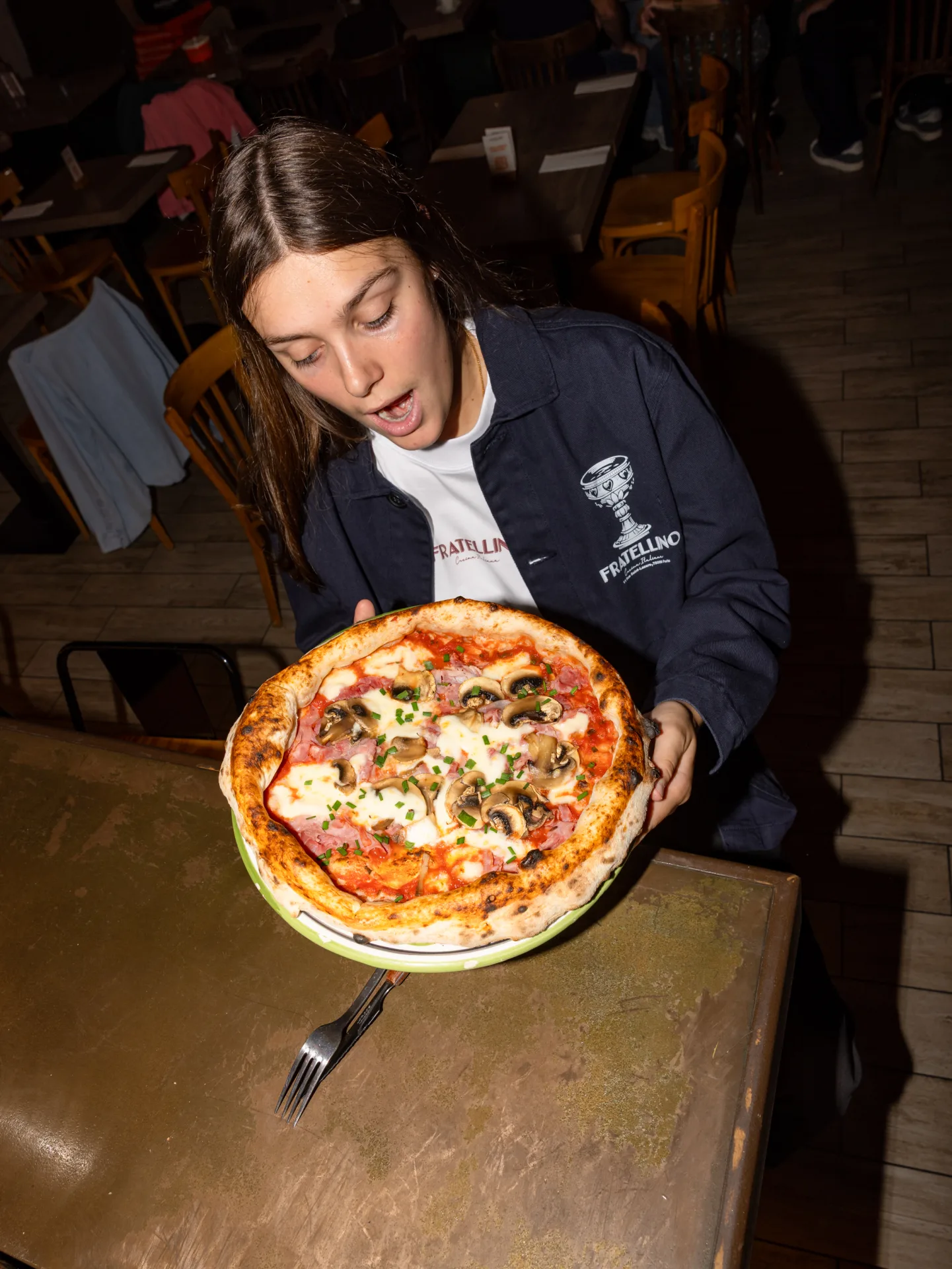 Una pizza servita da Fratellino