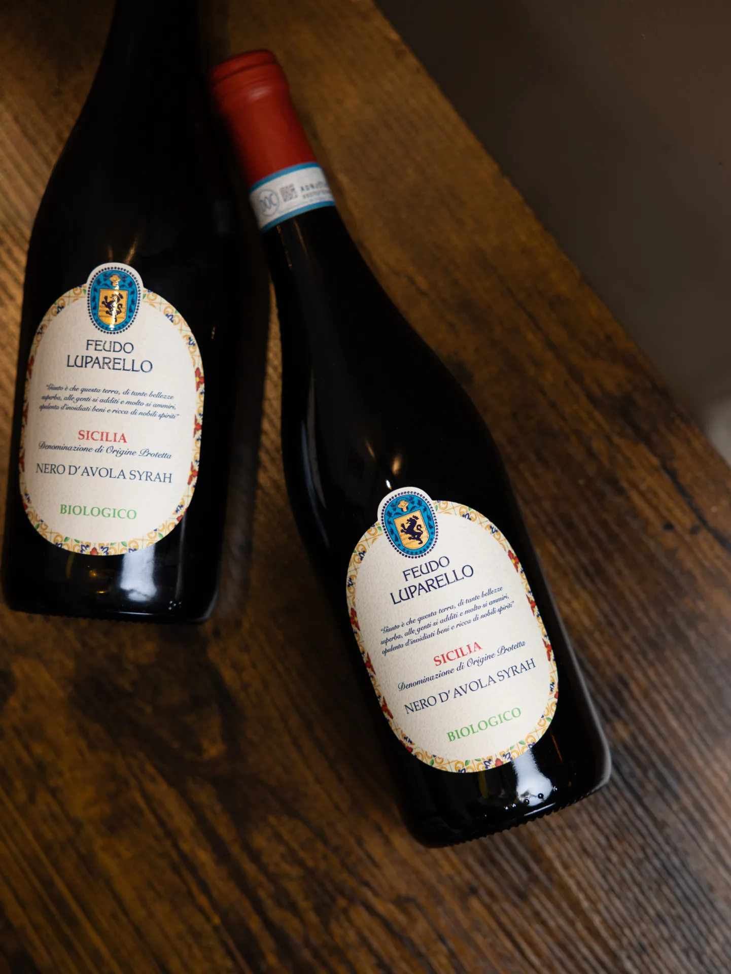 Bottiglie di vino bianco italiano