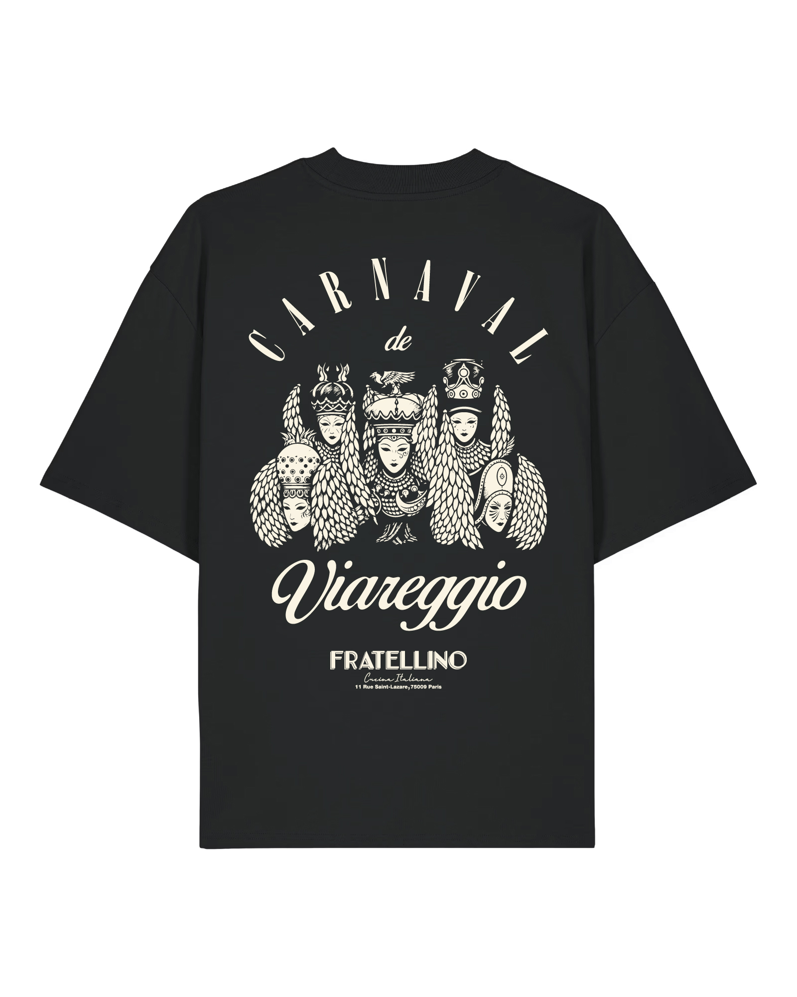 T-shirt Carnaval de Viareggio noir dos