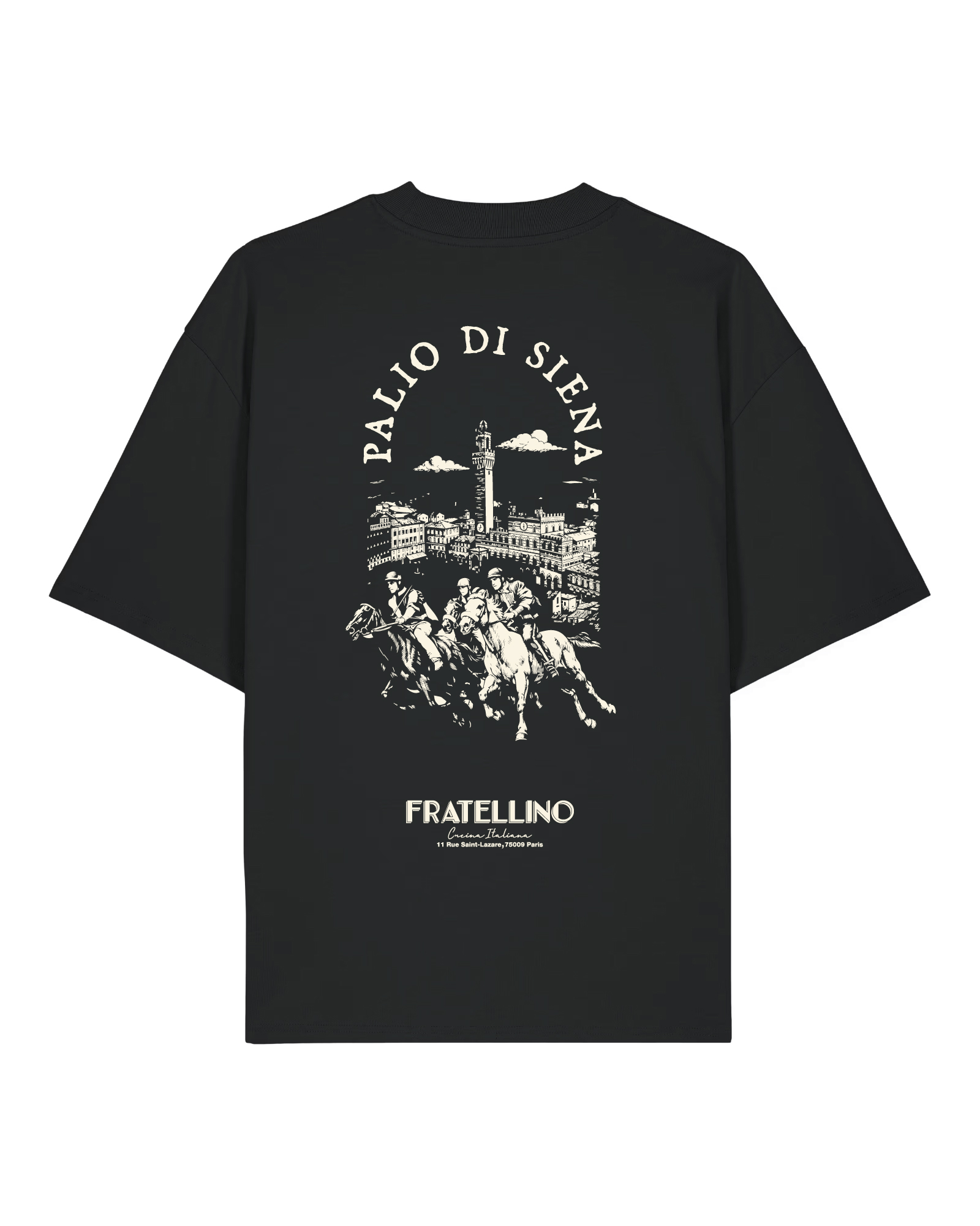 T-shirt Palio di Siena noir dos