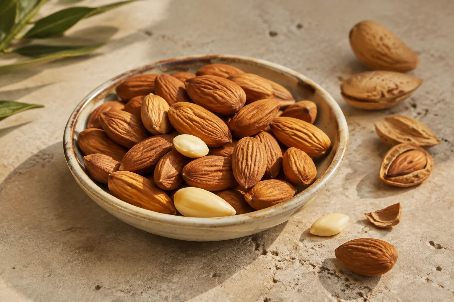 Amandes d’Avola sur fond de paysages siciliens