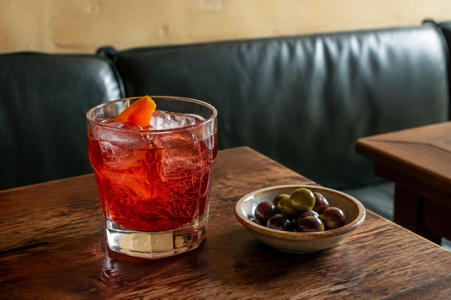 Un verre de Campari Soda, boisson rouge pétillante emblématique de l’aperitivo italien