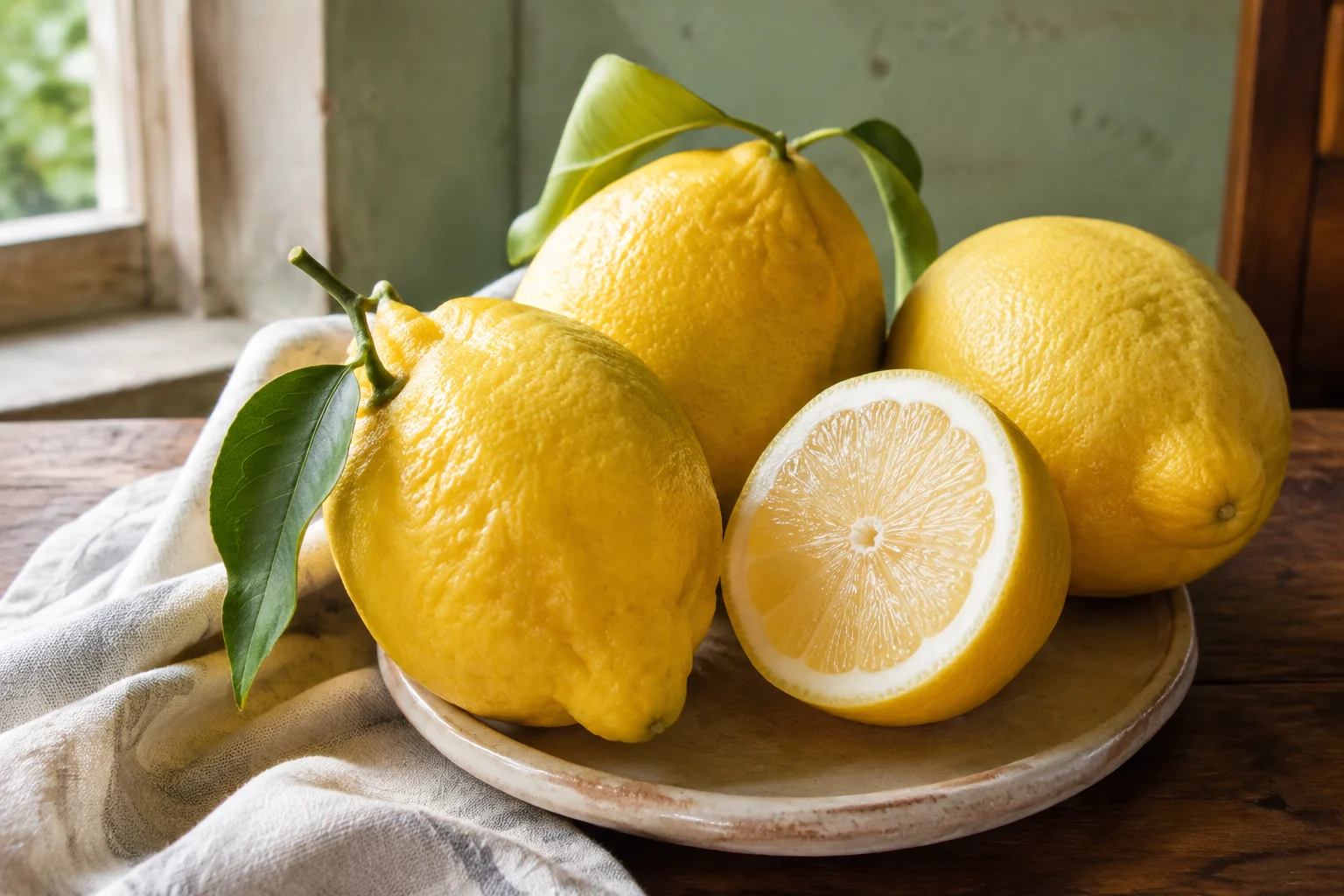 Photo d’un citron d’Amalfi posé sur une terrasse ensoleillée