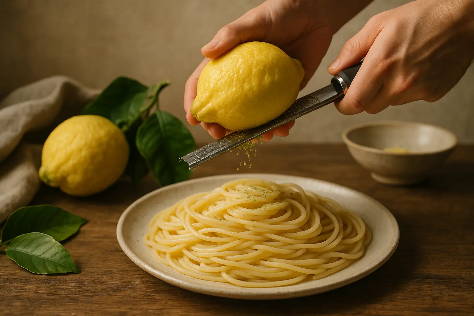 Citron de Sorrente jaune vif avec peau épaisse sur fond naturel