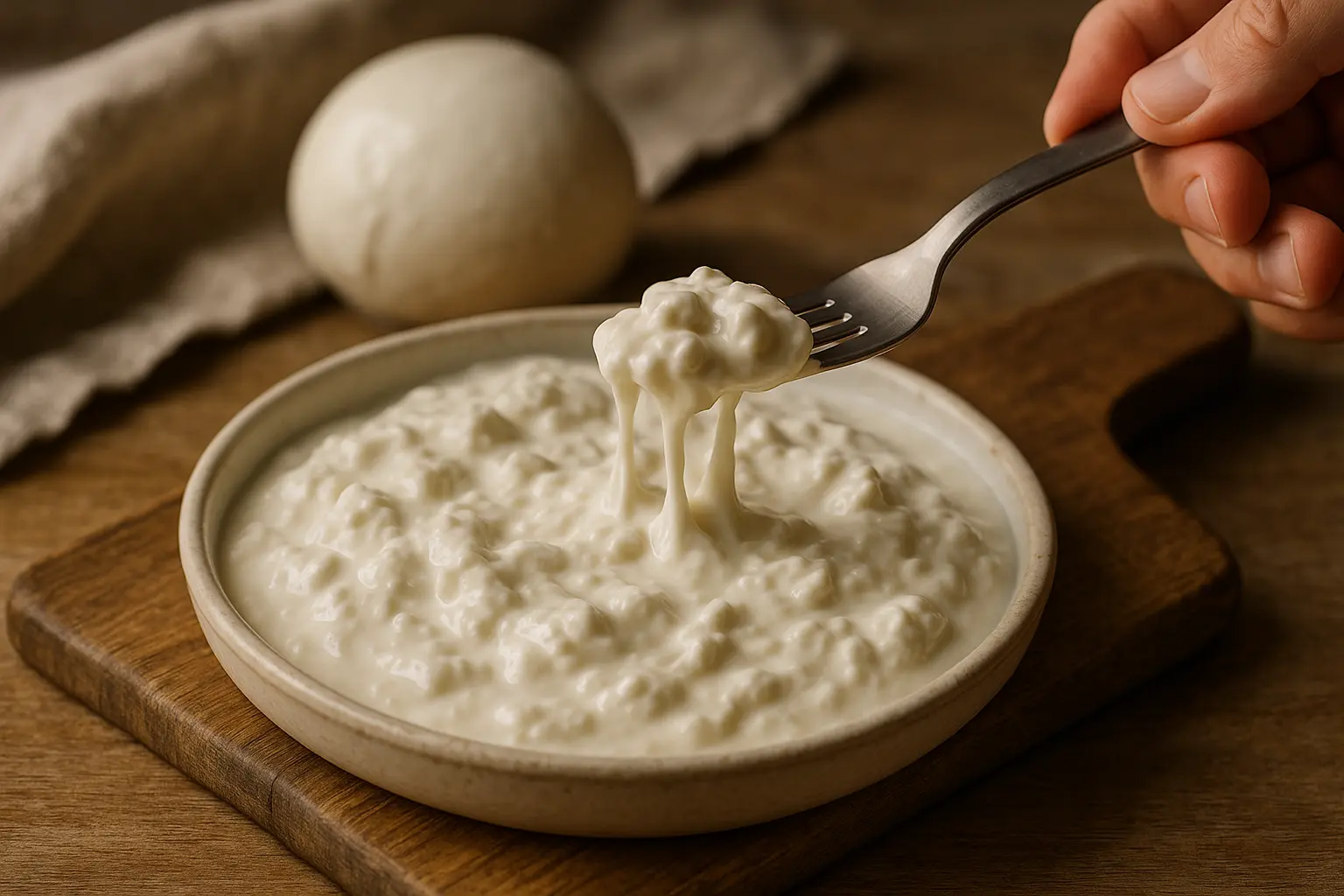 Stracciatella crémeuse italienne en planche gourmande